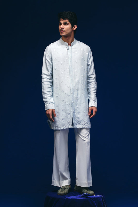 Meander Nehru Jacket Set