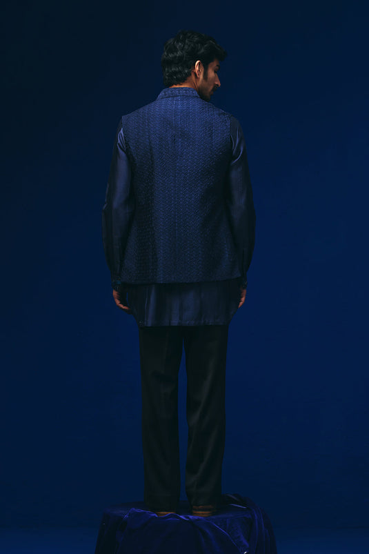 Meander Nehru Jacket Set