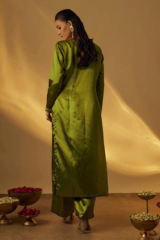 Mehendi Green Kurta Set