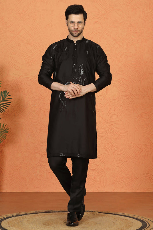 Mehfil-E-Khaas  Embroidered Kurta Set with Back Elastic Pants