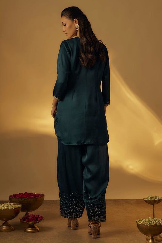 Midnight Blue Farshi Salwar Set