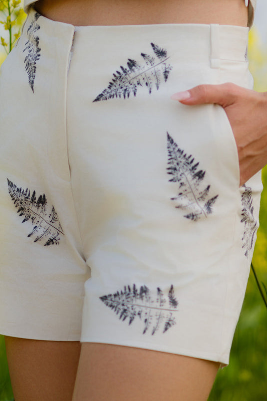 Monochrome Fern Shorts