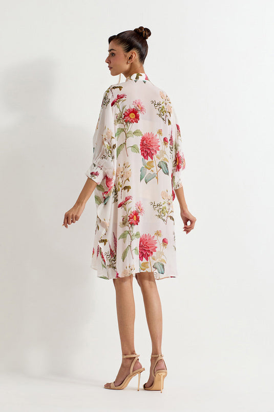 Multi Colour Crepe Dress