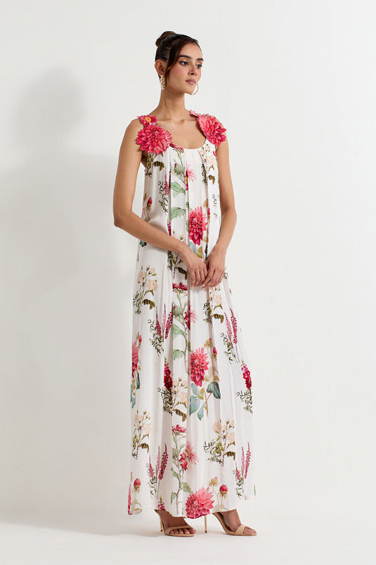 Multi Colour Gerogette Dress