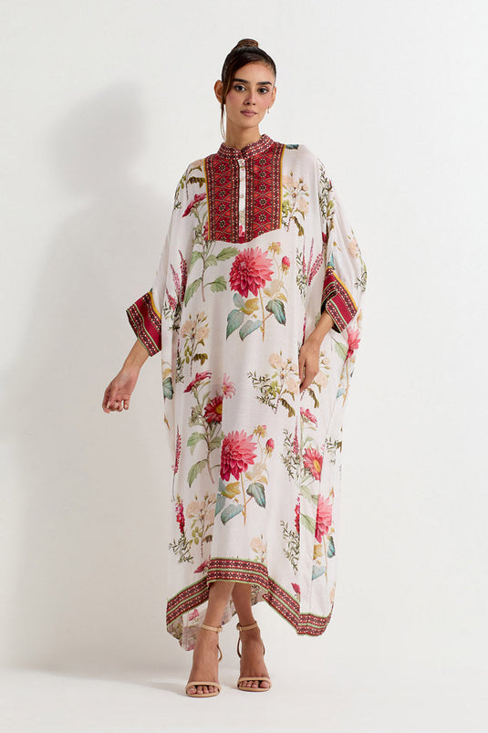 Multi Colour Modal Silk Kaftan