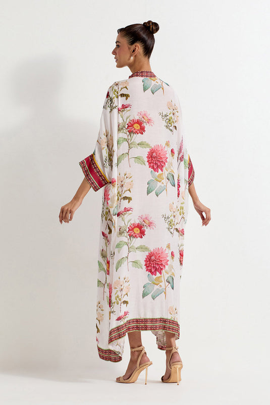 Multi Colour Modal Silk Kaftan