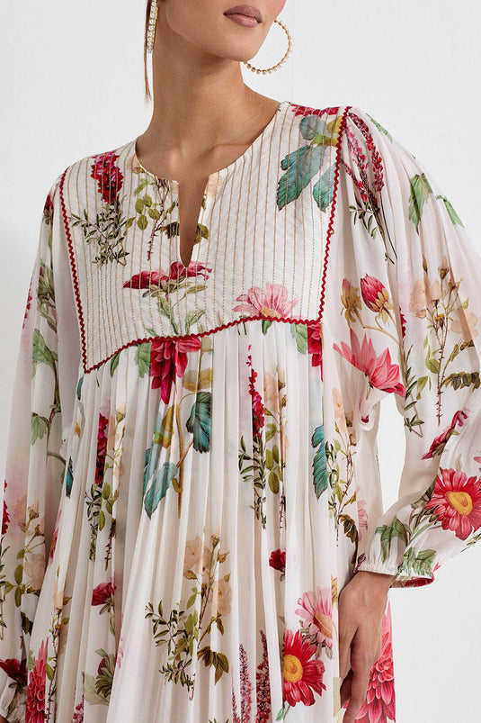 Multi Colour Printed Crepe Dress