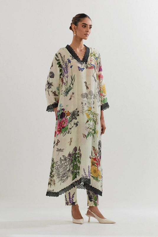 Multi Colour Tunic With Pant