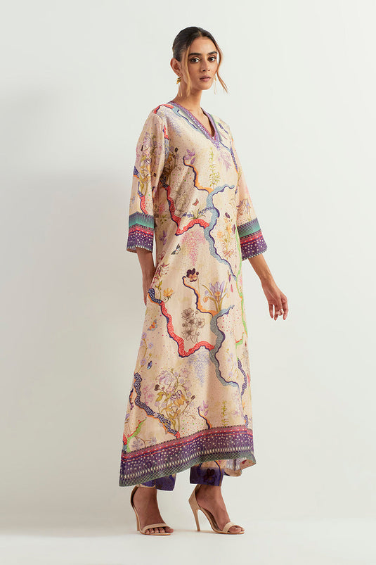 Multi Colour Tunic With Pants