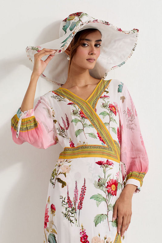 Multi Coloured Gerogette Dress