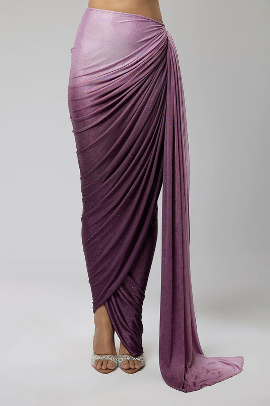 Ombre Purple Two-Piece Co-ord Set