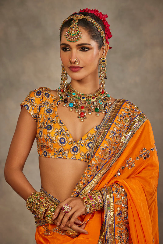 Orange Sarees