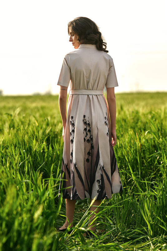 Peach Lilies Meadow Blazer Dress