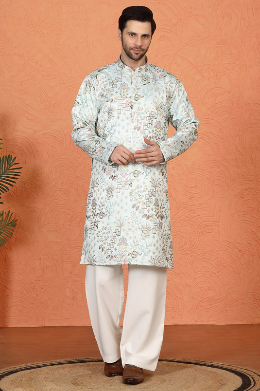 Phool Jahaan All Over  Embroidered Kurta with Loose Fit Parallel Pants