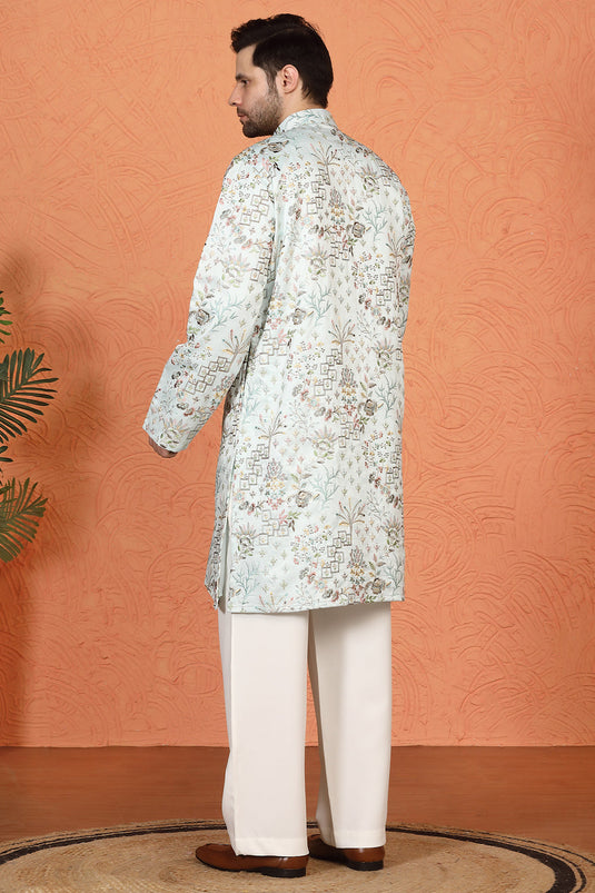 Phool Jahaan All Over  Embroidered Kurta with Loose Fit Parallel Pants