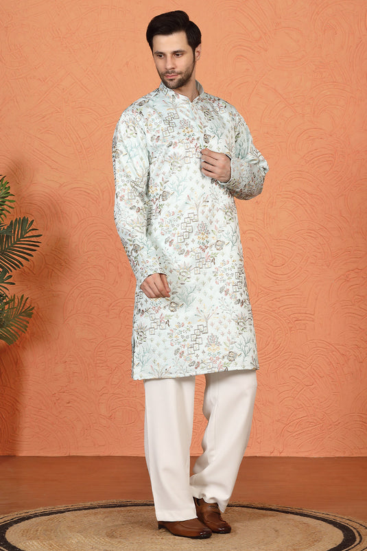 Phool Jahaan All Over  Embroidered Kurta with Loose Fit Parallel Pants