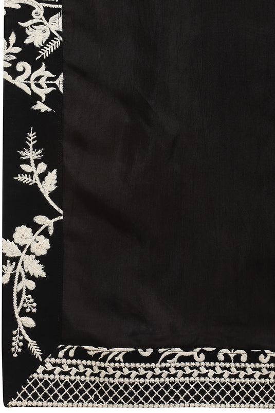 Phool Patti  Embroidered Kurta With Back Elastic Pants And Dupatta