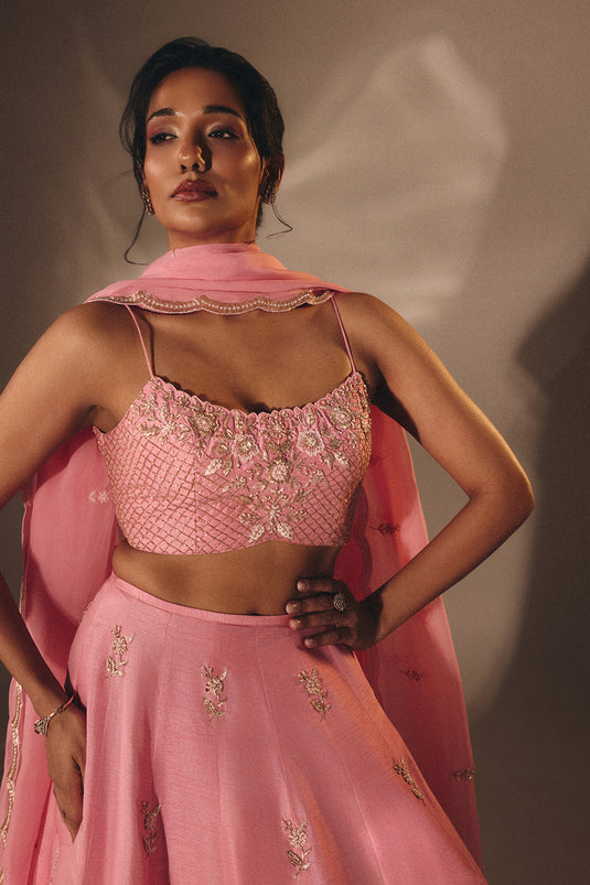 Pink Lehenga Set