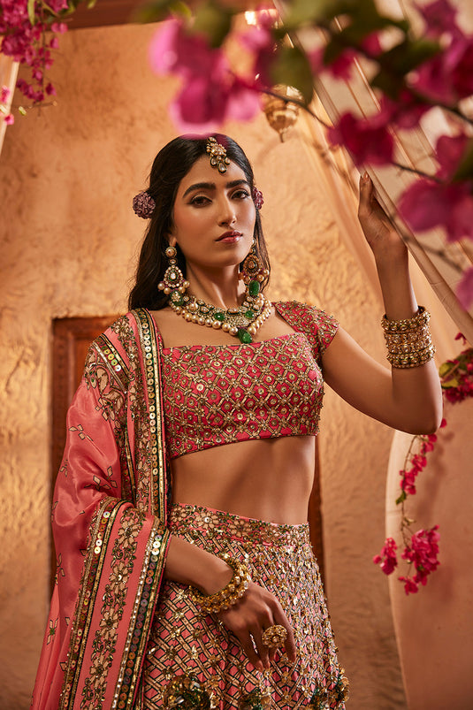 Pink Lehenga Set