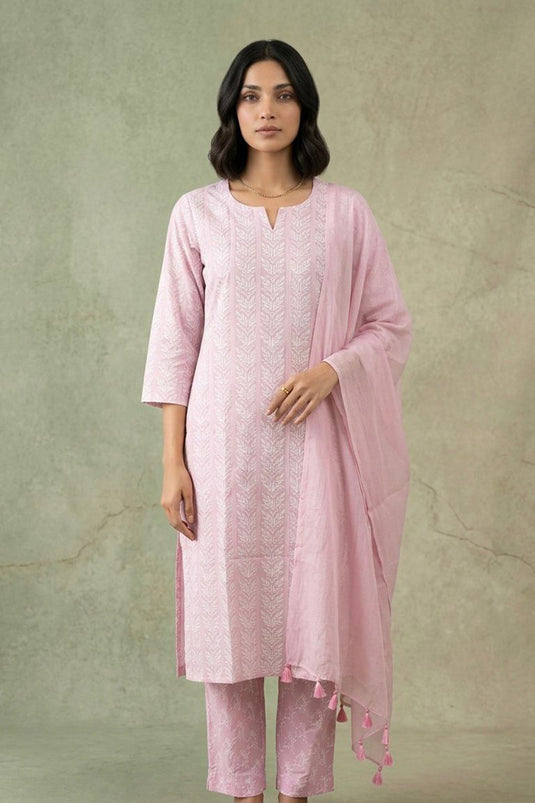 Pink pleated suit set