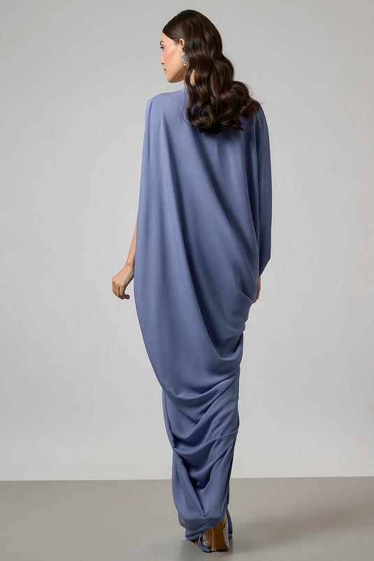 Powder Blue Double Georgette Gown