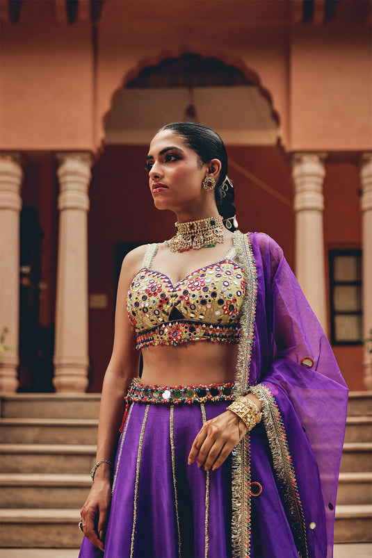 Purple Jash-E-Lehenga Set