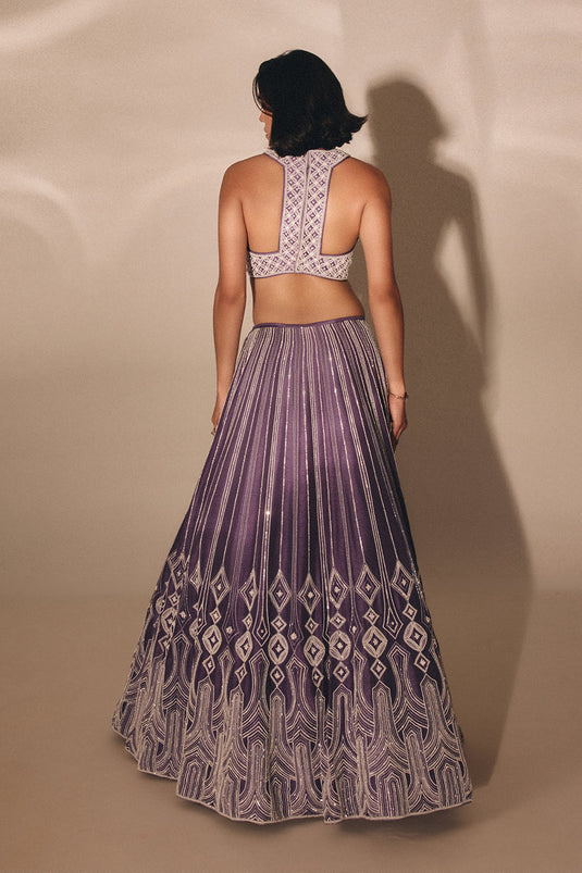 Purple Lehenga Set