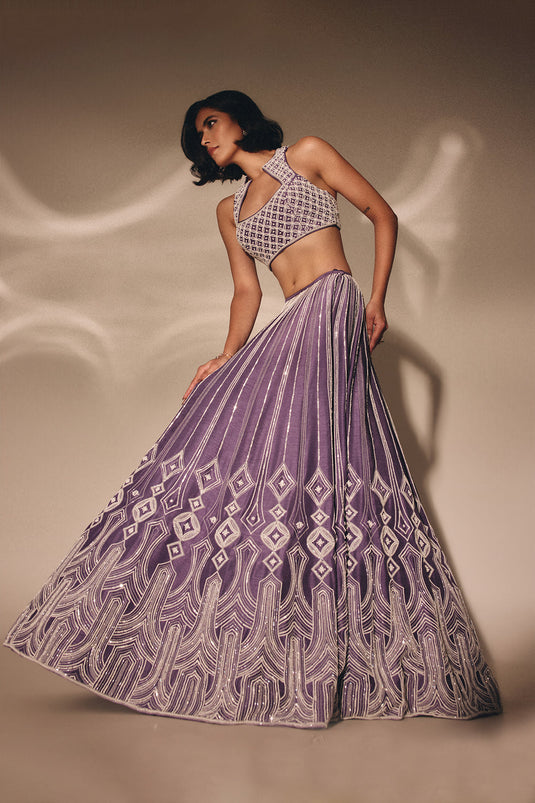 Purple Lehenga Set