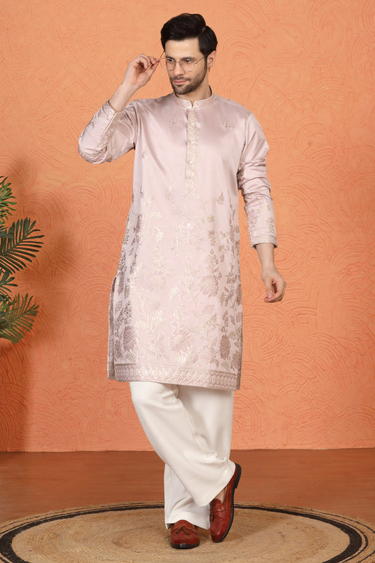 Pushp Swarna Embroidered Kurta with  Loose Fit Parallel  Pants