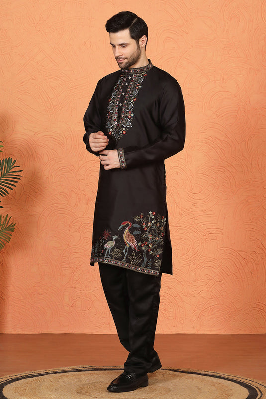 Pushp-Van  Embroidered Kurta with Back Elastic Pants