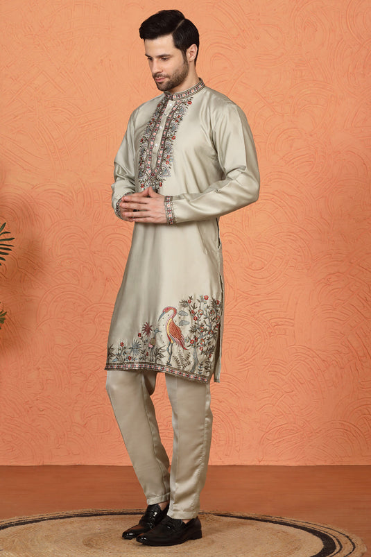 Pushp-Van  Embroidered Kurta with Back Elastic Pants