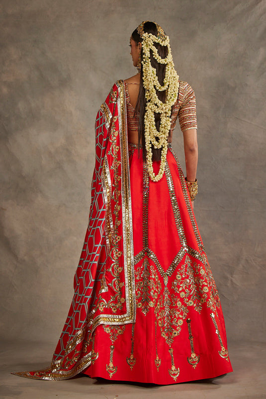 Red Lehenga Set