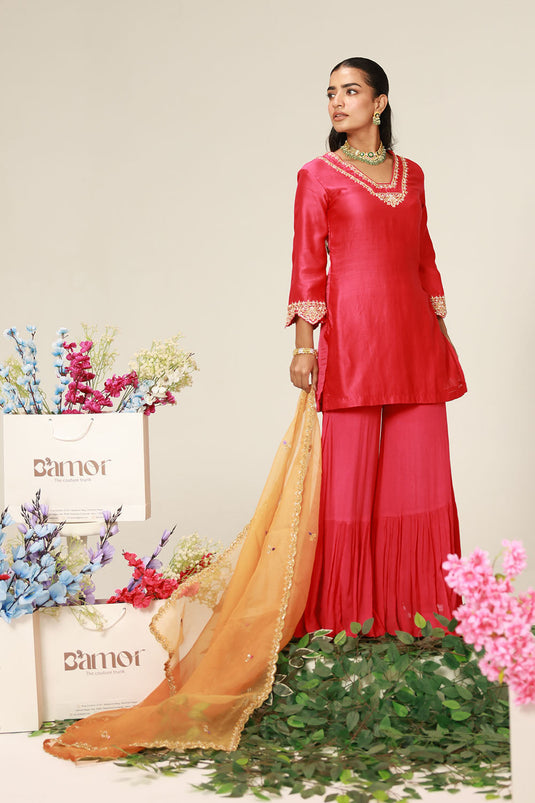Rose Pink Kurta Set