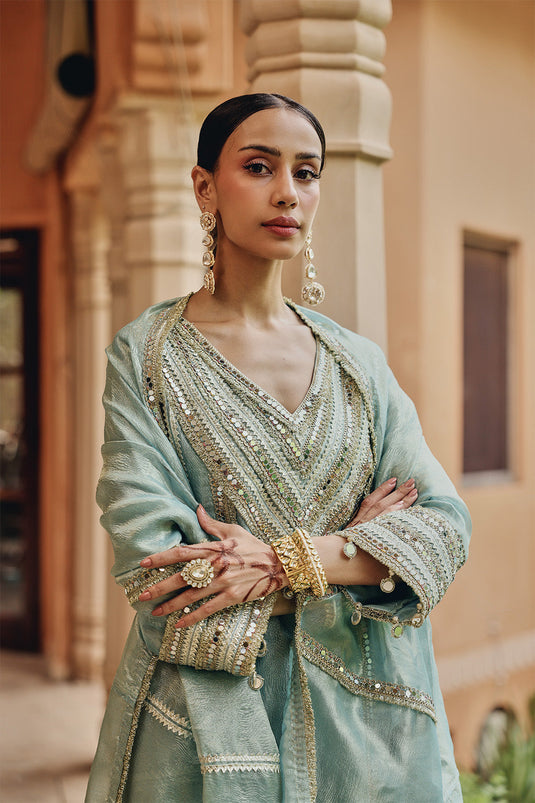 Sea Green Noor-E-Resham