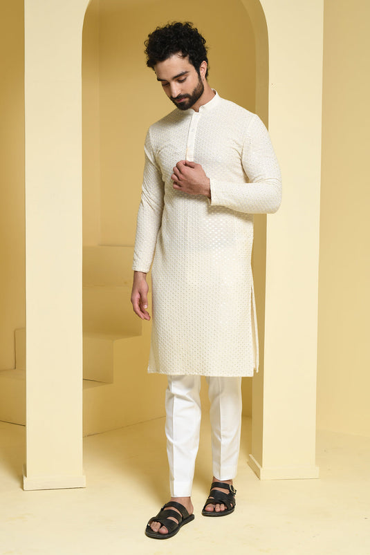 Sequence Emrboidered Kurta Pants