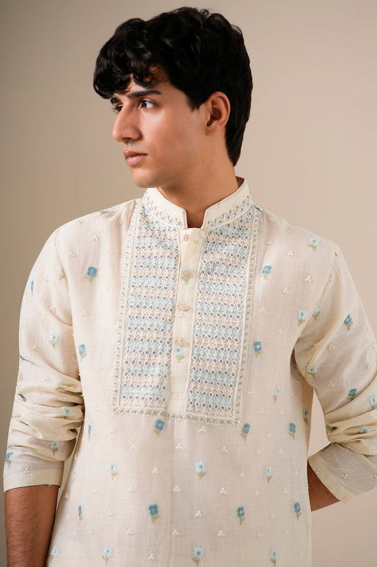 Sky Petal Kurta Set