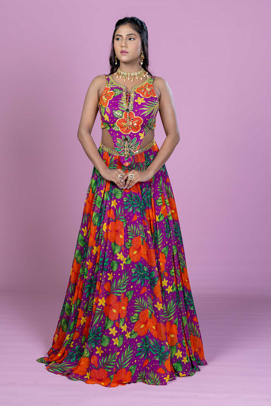 Tropical Dori Lehenga Set