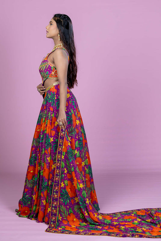 Tropical Dori Lehenga Set