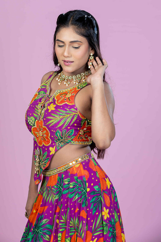 Tropical Dori Lehenga Set