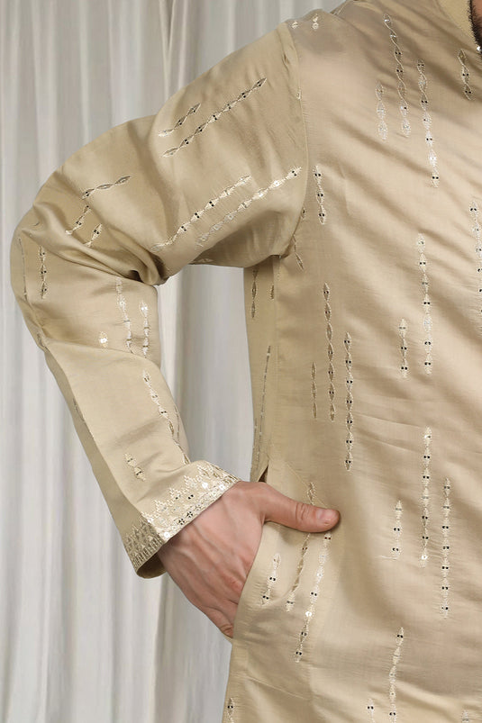Tyohaar Mirror Embroidered Detail Kurta Set With Dupatta And Pants