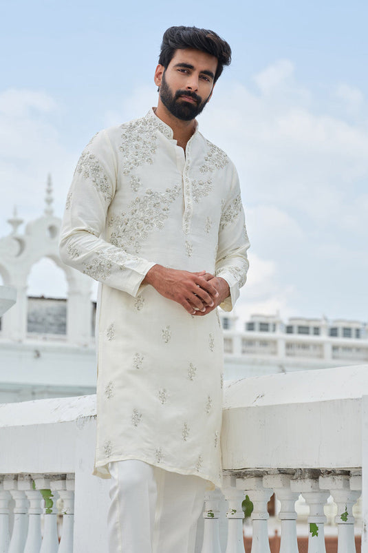 Whispering Ivory Kurta Set
