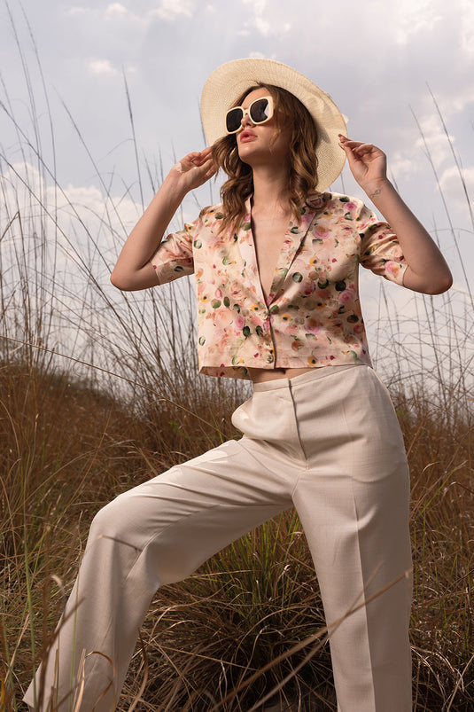 Whispering Pastels Short Blazer
