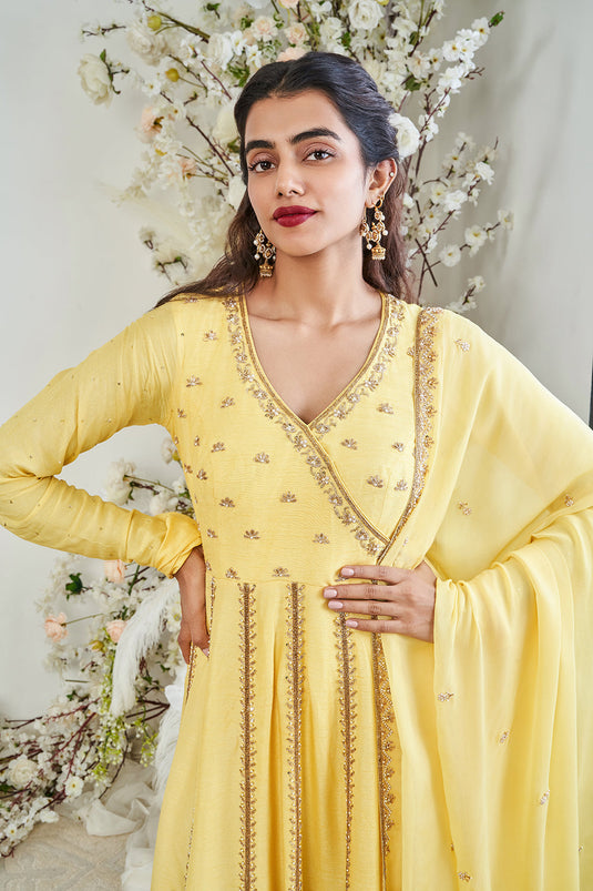 Yellow Anarkali