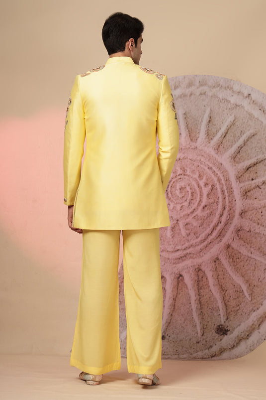 Yellow Kurta And Palazzo Pant
