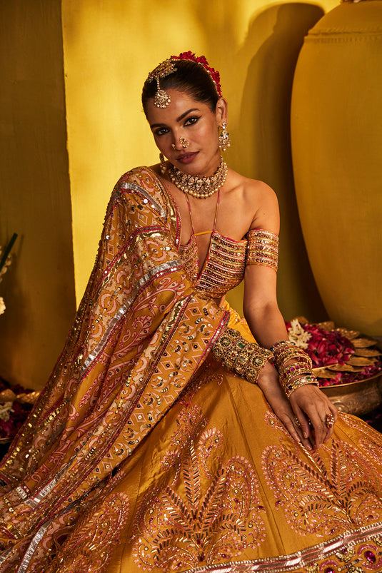 Yellow Lehenga Set