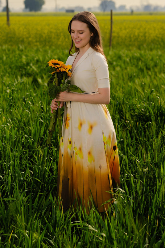Yellow Meadow Blazer Dress