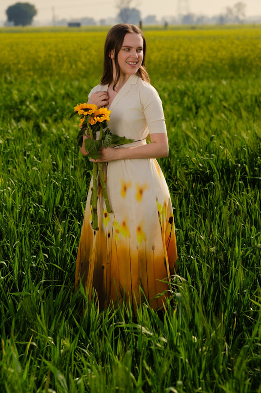 Yellow Meadow Blazer Dress